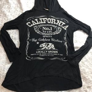 OCASION LIGHTWEIGHT CALIFORNIA HOODIE SZ S